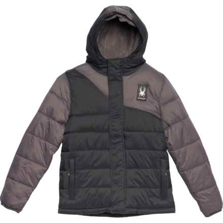 Spyder Big Boys Circuit Puffer Jacket - Insulated in Black
