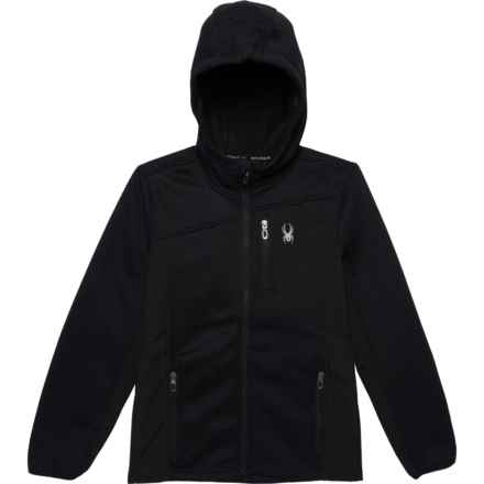 Spyder Big Boys Core Sweater Fleece Hooded Jacket in Black
