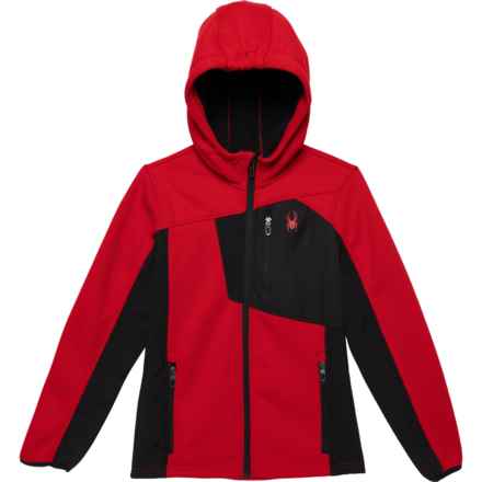 Spyder Big Boys Core Sweater Fleece Hooded Jacket in Spyder Red