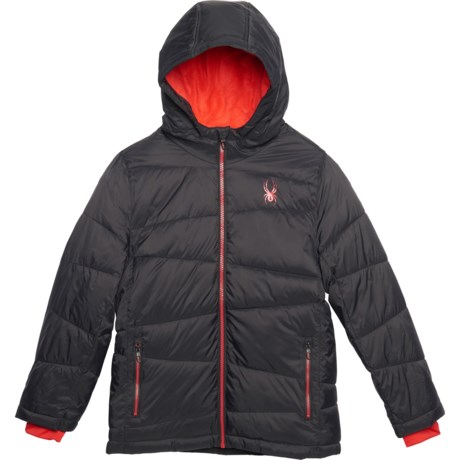 Spyder Big Boys Nexus Puffer Jacket - Insulated in Multi Black