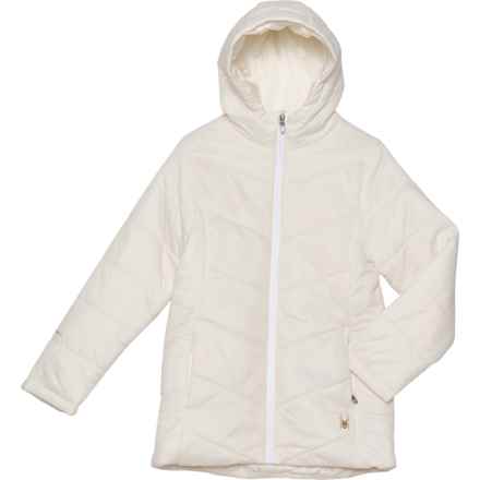 Spyder Big Girls District Long Jacket in Snow