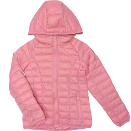 Spyder Big Girls Packable Jacket - Insulated in Mauve Rose