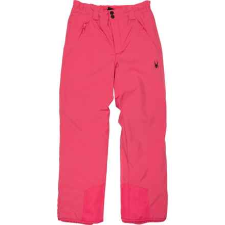 Spyder Big Girls Snow Pants - Waterproof, Insulated in Prism Pink