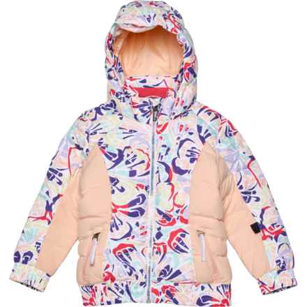 Spyder Big Girls Zadie Synthetic Down Ski Jacket - Waterproof, Insulated in Butterfly Multi