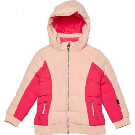 Spyder Big Girls Zadie Synthetic Down Ski Jacket - Waterproof, Insulated in Peach Blush