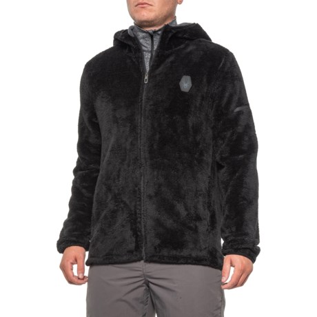 mens sherpa zip hoodie