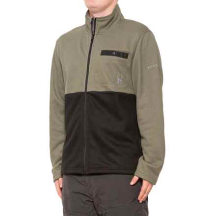 Spyder Bonded Fleece Full-Zip Sweater Jacket in Tea Leaf