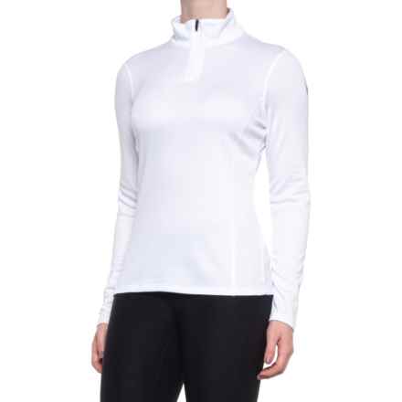 Spyder Brushed Base Layer Top - Zip Neck, Long Sleeve (For Women) in White