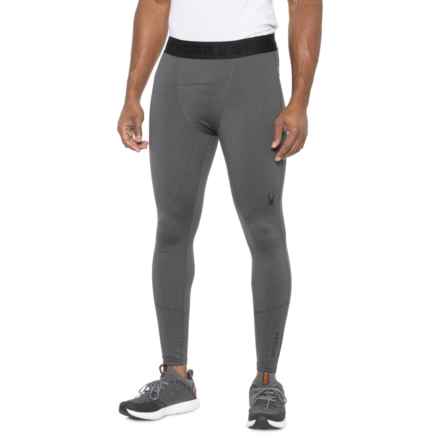 Spyder Brushed Compression Tights in Burnt Charcoal Heather