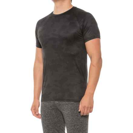 Spyder Camo Raglan T-Shirt - Short Sleeve in Blazing Black