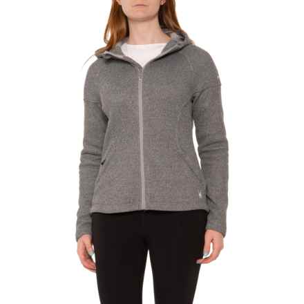 Spyder Cara Hooded Jacket - Full Zip in Light Grey Heather