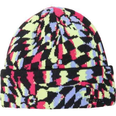 Spyder Check Floral Beanie (For Kids) in Multi