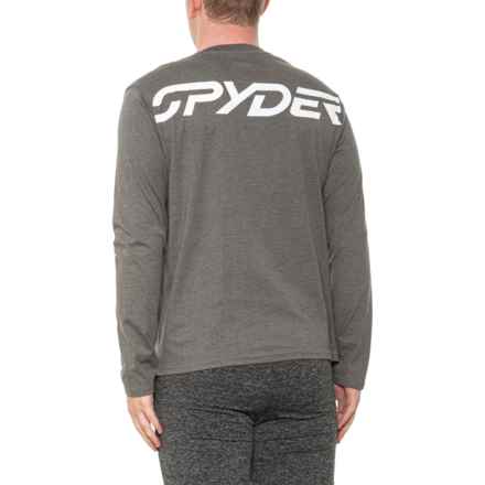 Spyder Chest Bug T-Shirt - Long Sleeve in Grey