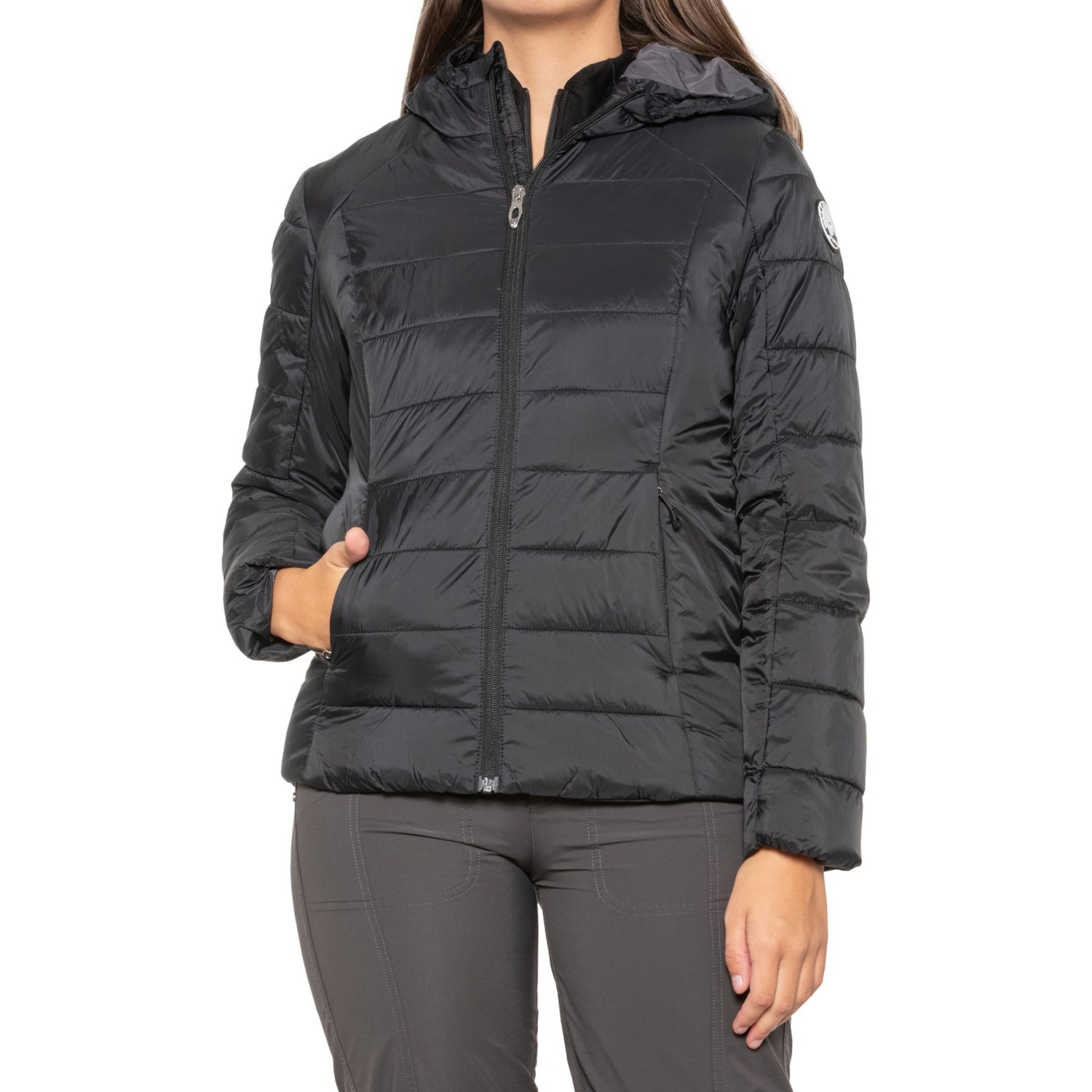 spyder clara hooded puffer jacket