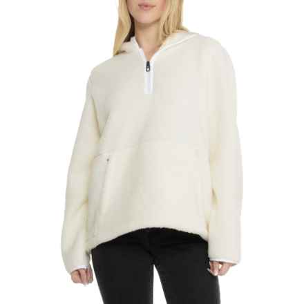 Spyder Cloud Fleece Hoodie - Zip Neck in Snow