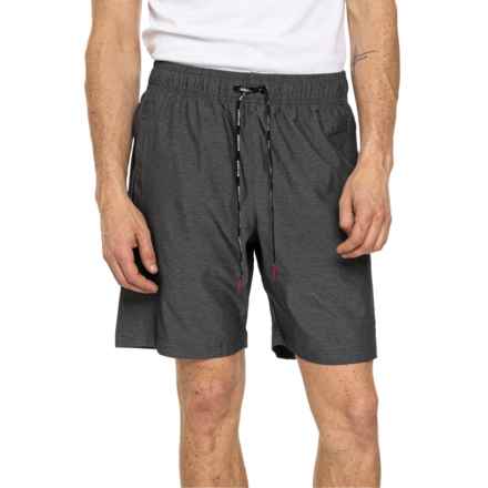 Spyder Contrast Back Yoke Woven Shorts - 8” in Burnt Charcoal