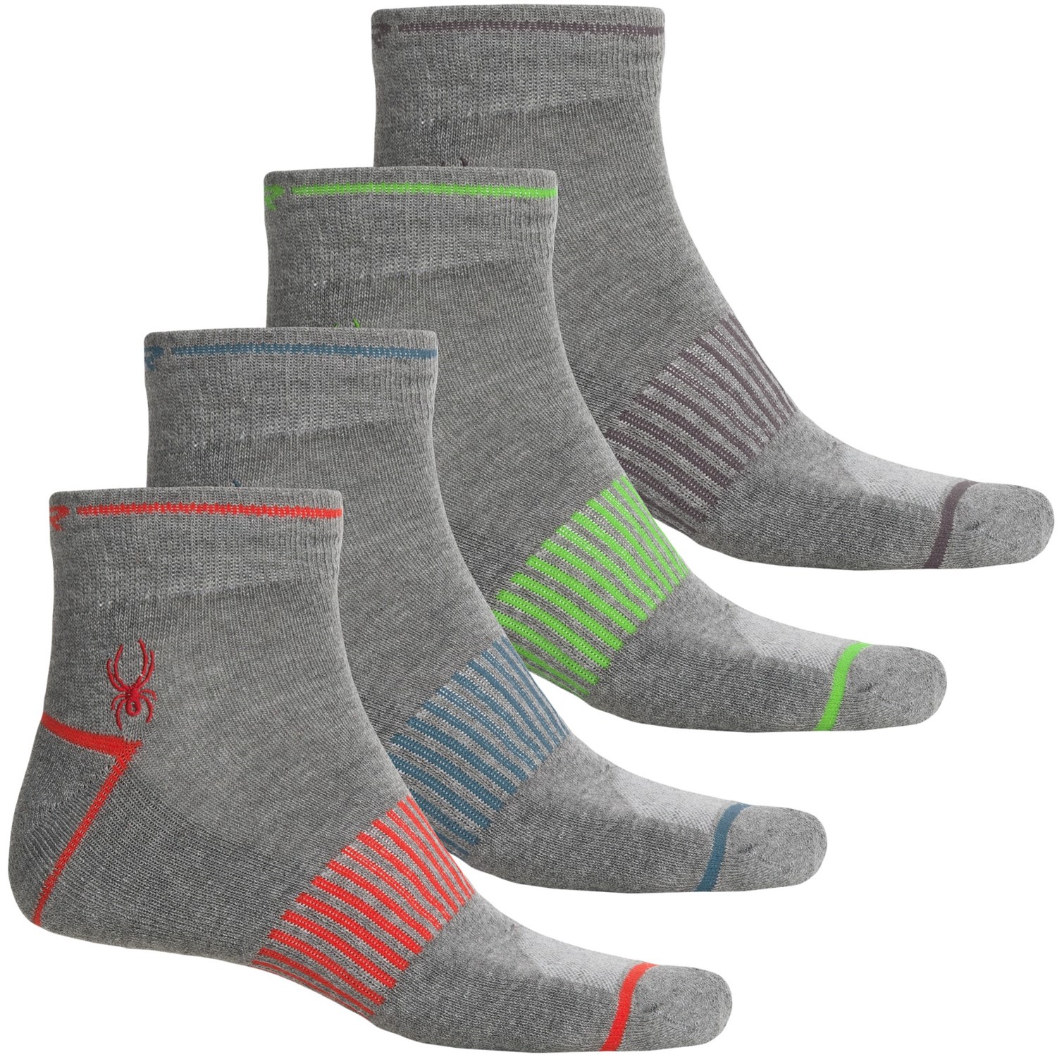 Spyder Contrast Color Rib Arch Support Socks (For Men)