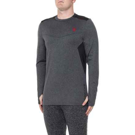 Spyder Contrast Printed Insert Shirt - Long Sleeve in Burnt Charcoal Heather