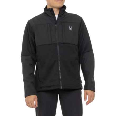 Spyder Core Soft Shell Sweater Fleece Jacket in Black