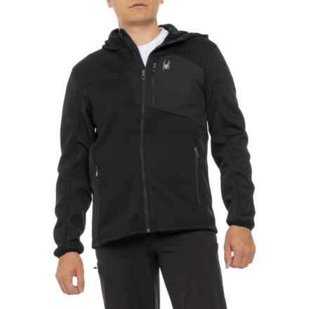 Spyder Core Sweater Fleece Softshell Hooded Jacket in Black