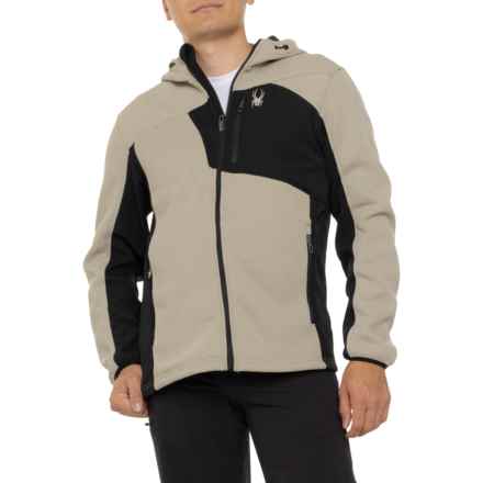 Spyder Core Sweater Soft Shell Hooded Jacket in Stone