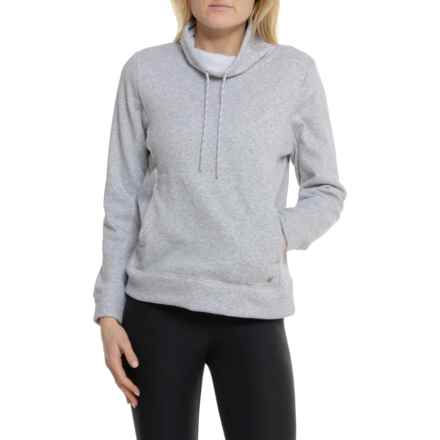 Spyder Cowl Neck Sweatshirt in Light Grey Heather