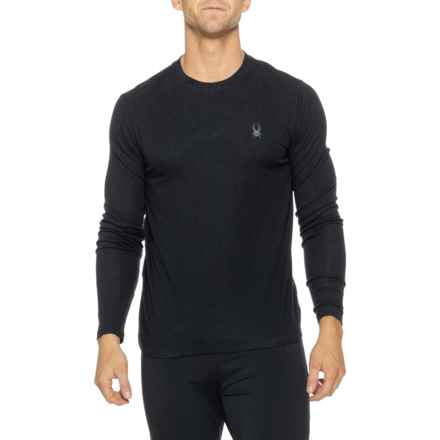 Spyder Crew Neck Base Layer Top - Merino Wool, Long Sleeve in Black