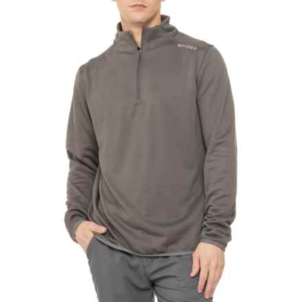 Spyder Cut Back Fleece Shirt - Zip Neck, Long Sleeve in Polar