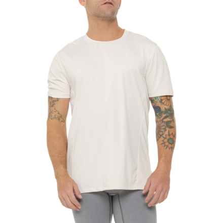 Spyder Cut Lines Logo Interlock Active T-Shirt - Short Sleeve in Cream Cloud