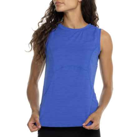 Spyder Double Peached Jersey Tank Top in Dazzling Blue Heather