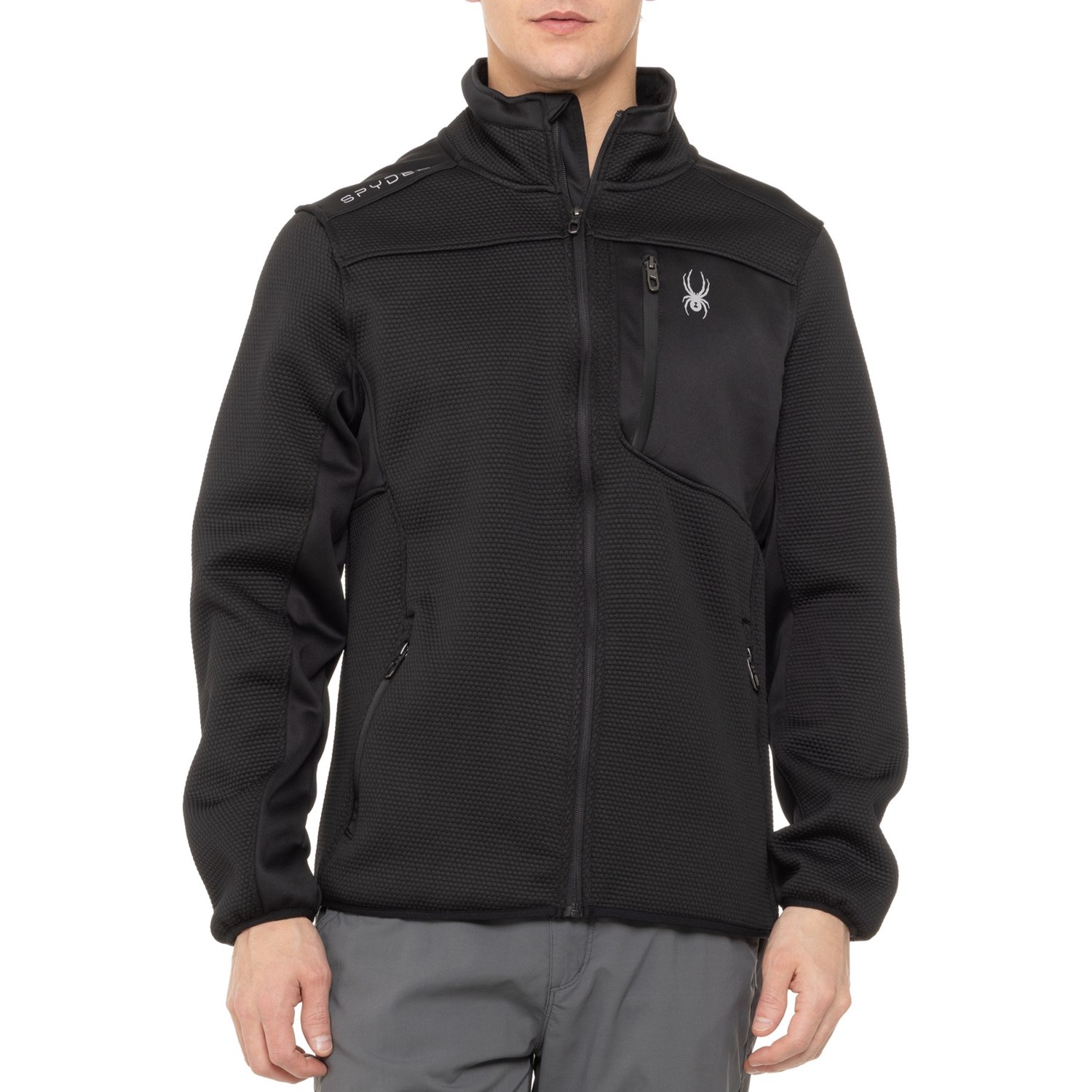 SPYDER ニット パーカー ジャケット XXL ソフトシェル 裏地はフリース SPYDER ニット パーカー ジャケット XXL ソフトシェル 裏地はフリース