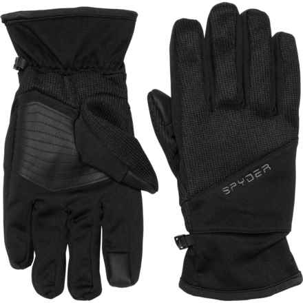 Spyder Fleece Gloves - Touchscreen Compatible in Black