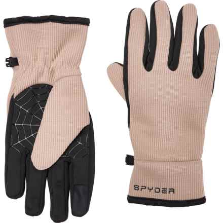 Spyder Fleece Gloves - Touchscreen Compatible in Clay