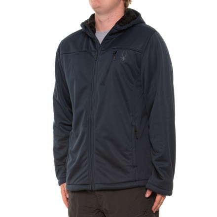 Spyder Force Hooded Soft Shell Jacket - Sherpa Lining in Frontier