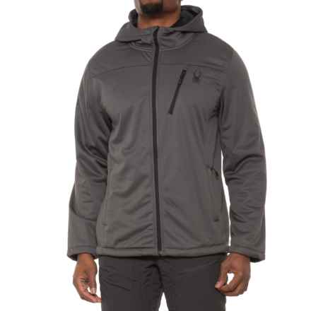 Spyder Force Hooded Soft Shell Jacket - Sherpa Lining in Polar