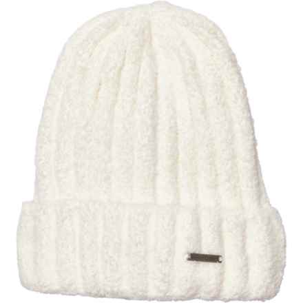 Spyder Fuzzy Rib-Knit Cuff Beanie (For Women) in Off White