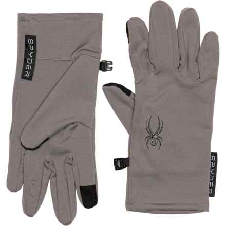 Spyder Glove Liners - Touchscreen Compatible in Pewter