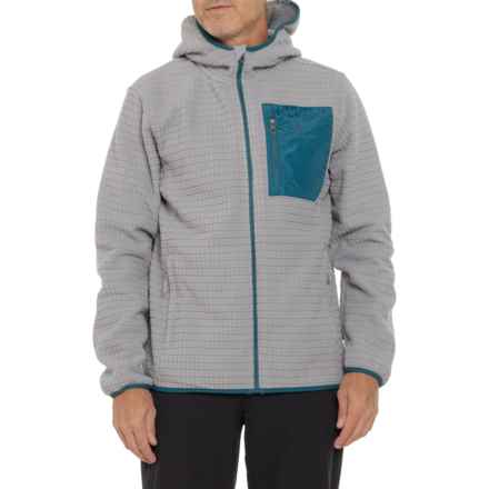 Spyder Grid Fleece Hooded Jacket in Pewter