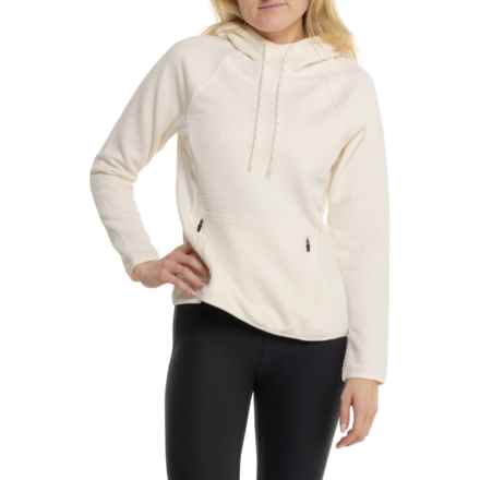 Spyder Grid Fleece Raglan Hoodie in Pearl