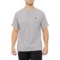 Spyder Grid Interlock Henley Shirt - UPF 30, Short Sleeve in Pewter