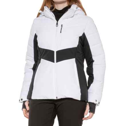 Spyder Haven PrimaLoft® Ski Jacket - Waterproof, Insulated in Wht Blk