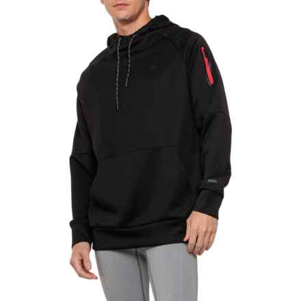 Spyder Heavyweight Scuba Funnel Neck Hoodie in Blazing Black