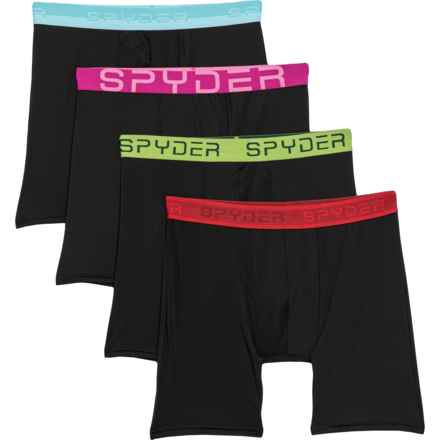 Spyder High-Performance Boxer Briefs - 4-Pack in Black Multi