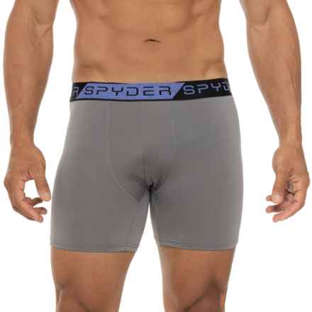 Spyder High-Performance Knit Boxer Briefs - 5-Pack in Black/Gray Pack