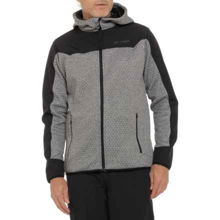 Spyder Honeycomb Quilted Hoodie - Full Zip in Grey