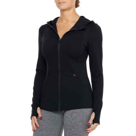 Spyder Hooded Yoga Jacket - Full Zip in Black