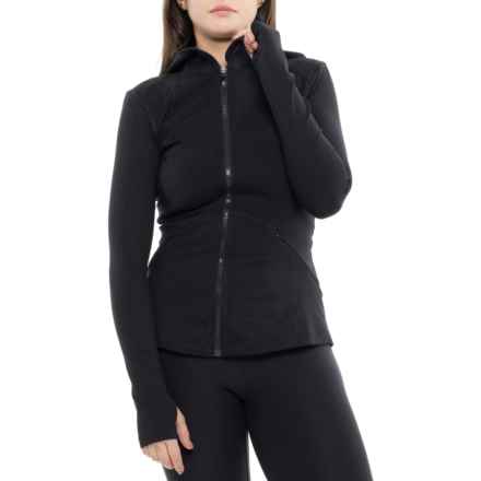 Spyder Hooded Yoga Jacket - Full Zip in Black