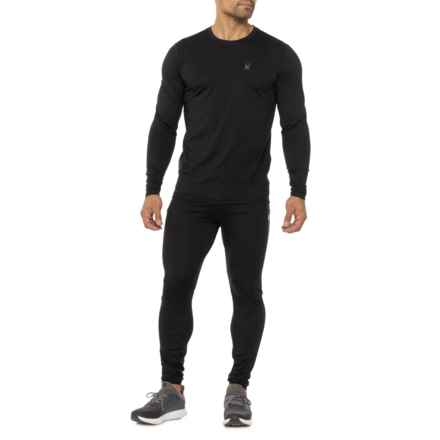 Spyder Interlock Base Layer Set - Long Sleeve in Black