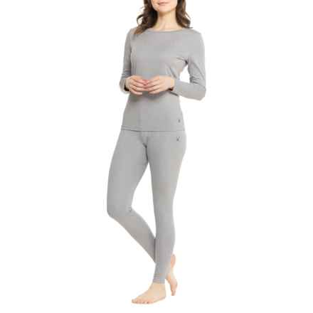 Spyder Interlock Crew Base Layer Set - Long Sleeve in Heather Grey