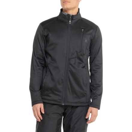Spyder Interlock Full-Zip Jacket in Black